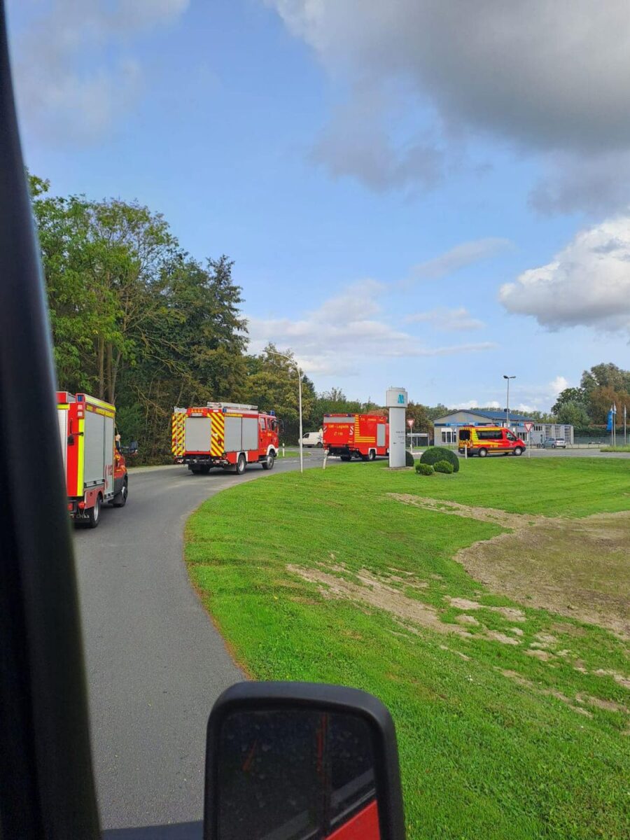 Fahrsicherheitstraining der Kreisfeuerwehr in Wischhafen am 30.09.2023